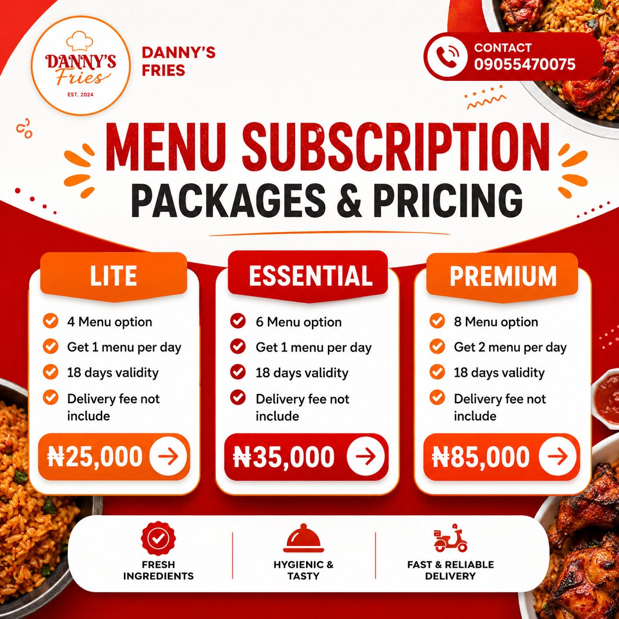 Menu Subscription
